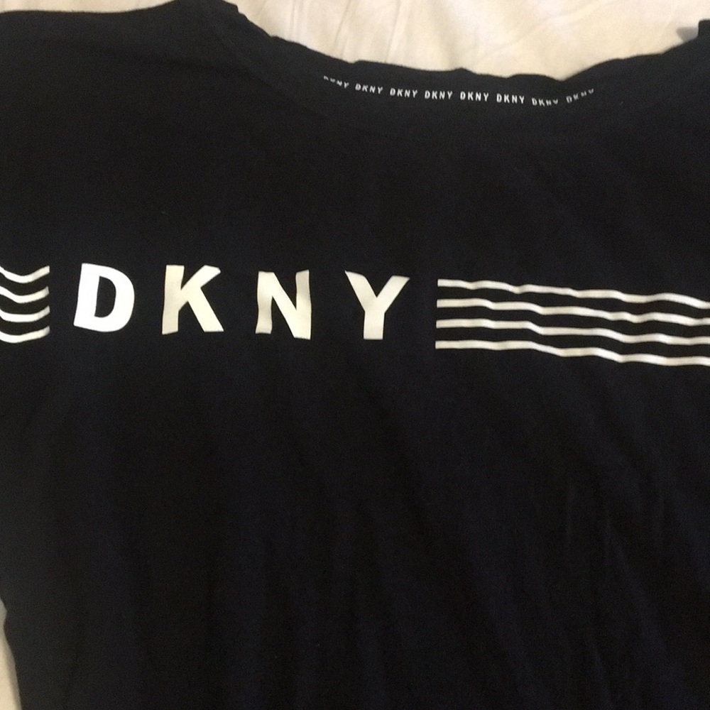 DKNY black long sleeve shirt